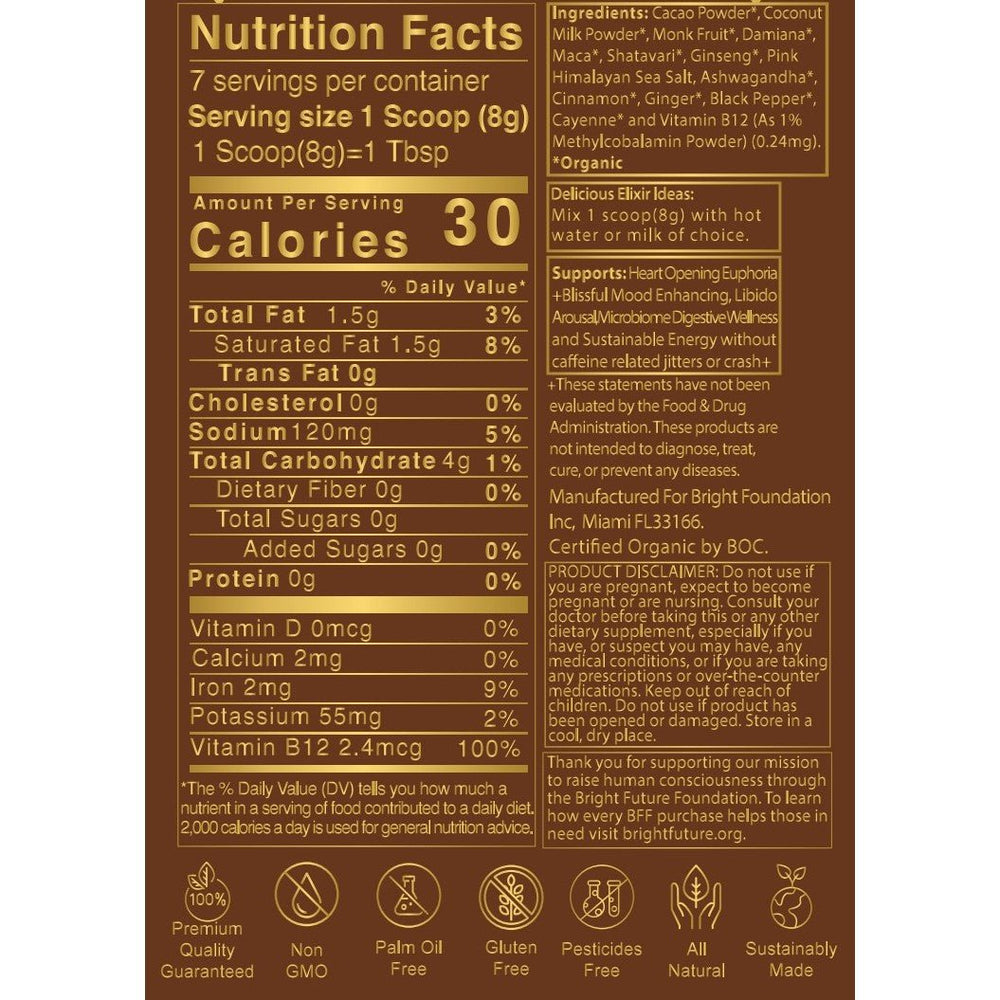 Supplement For Heart Health | Cacao Herbal Elixir | Bright Future